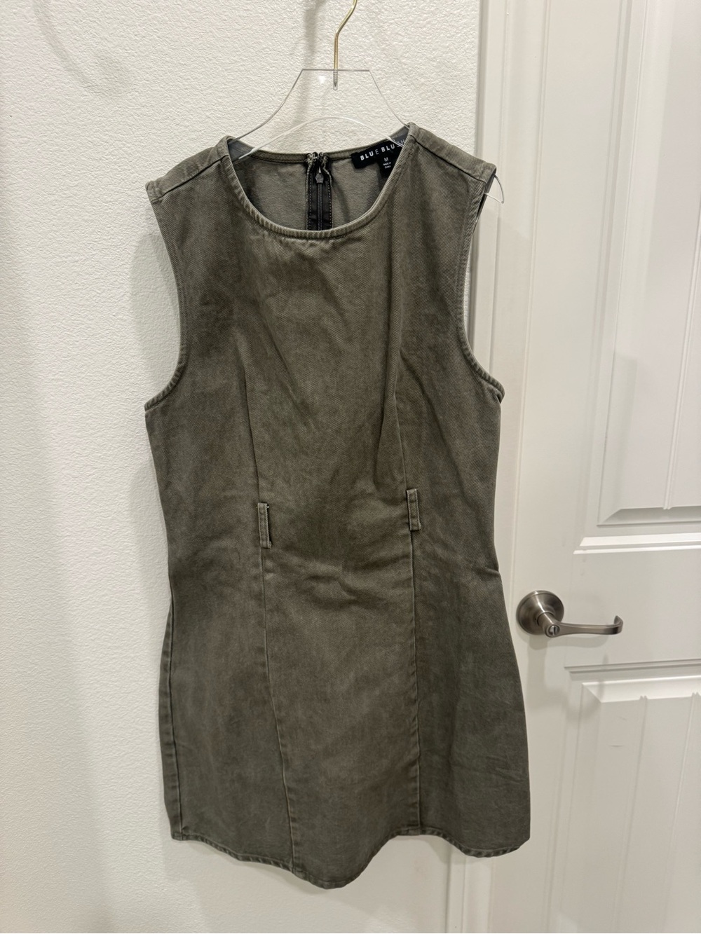 Blue Blush Washed Denim Mini Dress – Size M